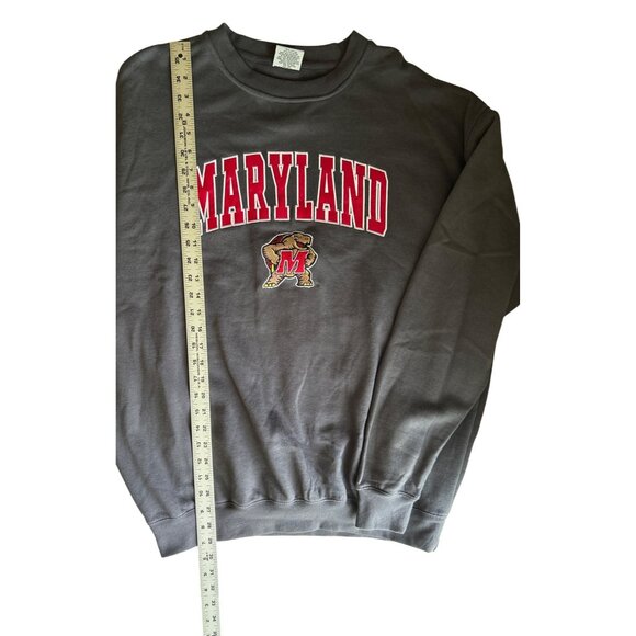 Vtg Maryland Terrapins Sweatshirt Gray XXL By Stadium Athletics Long Sleeve - Picture 6 of 6